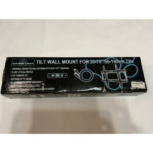 Cheetah Tilt Wall Mount for 20-75inch / 50-190cm TVs Black TV Bracket NWT